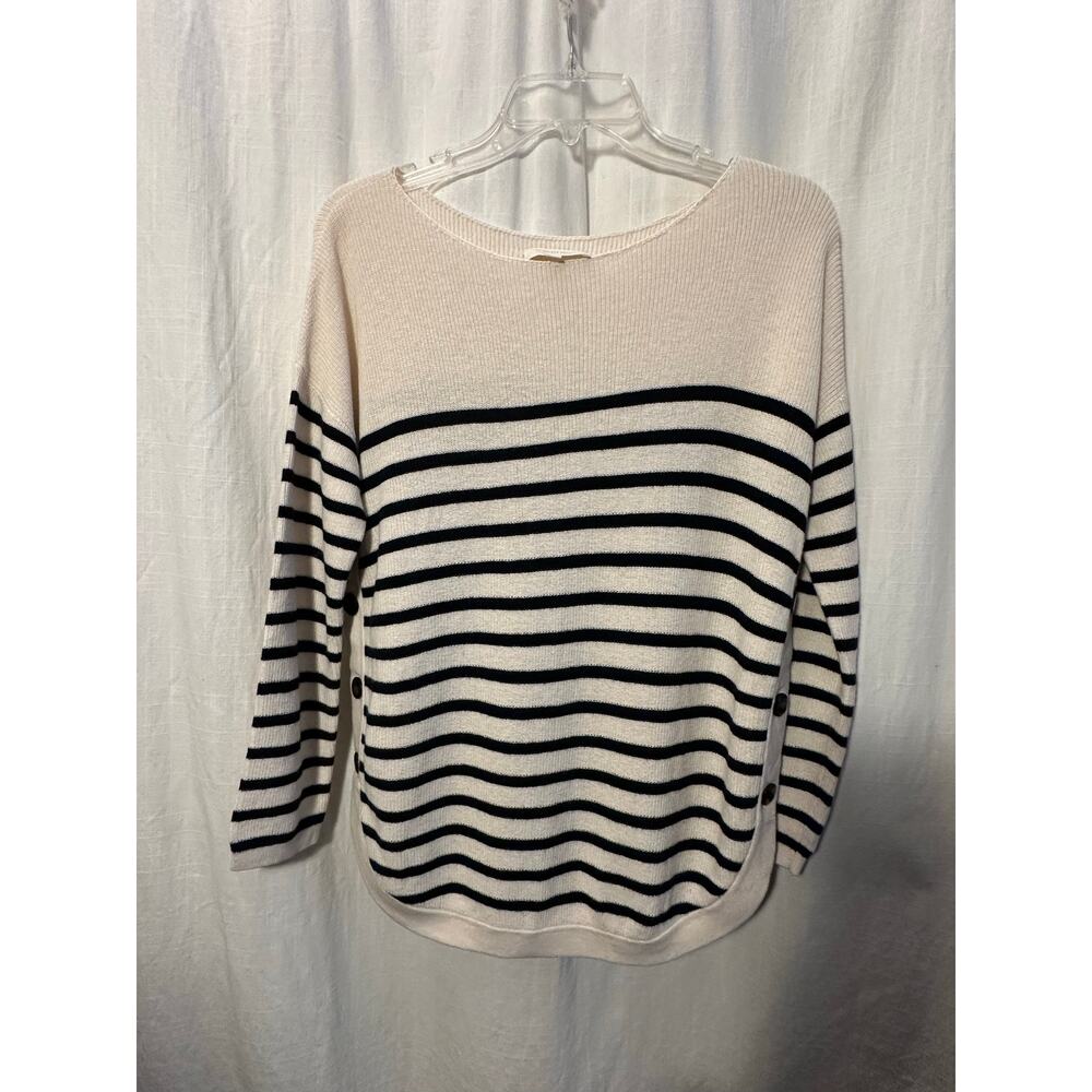 La Maille SEZANE Clement Jumper Merino Wool Striped Maternity Sweater Small - Picture 2 of 8